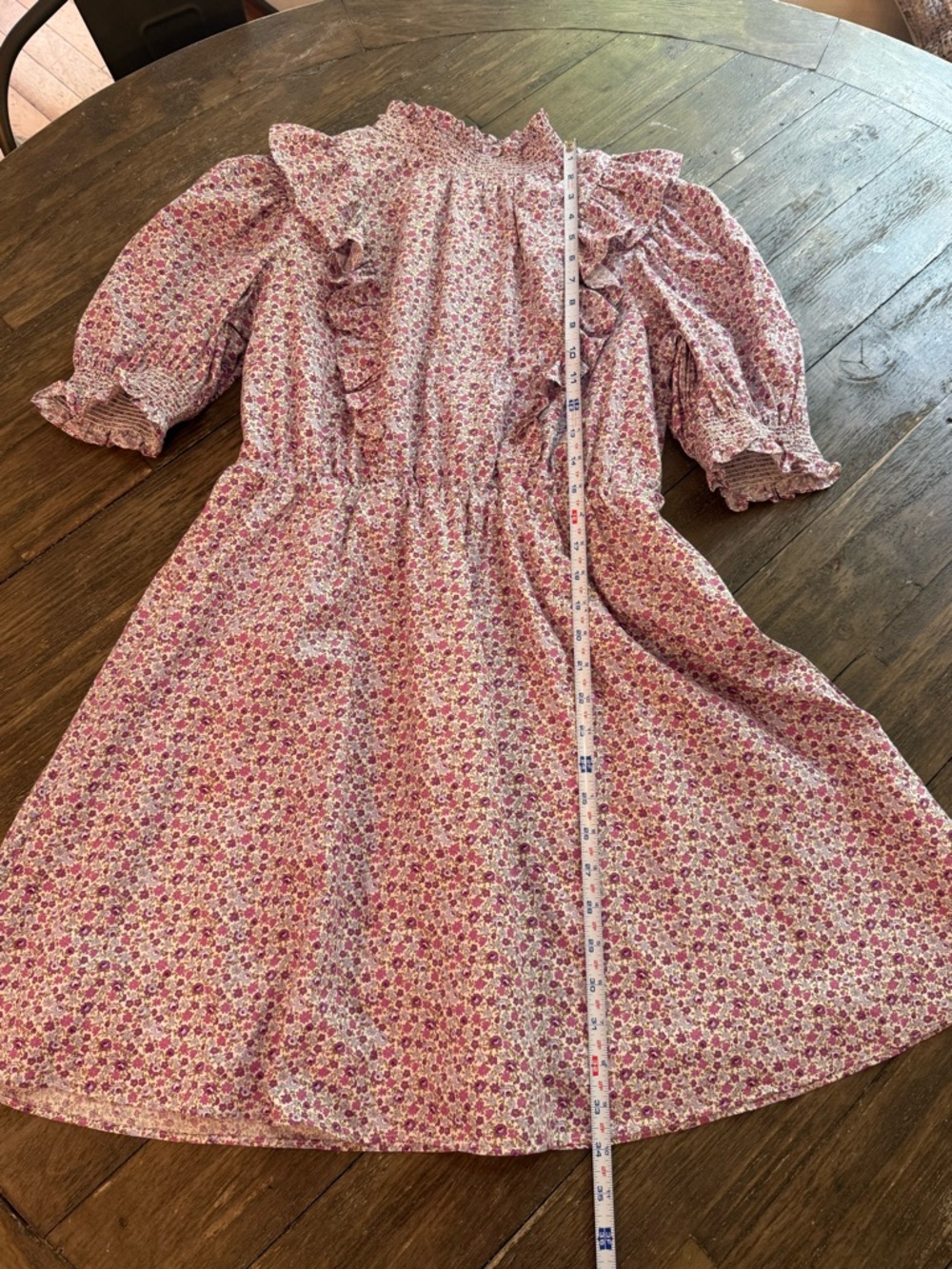 Hyacinth House Floral Smocked Ruffle Dress Size Small Cottagecore Prairie - Picture 7 of 13